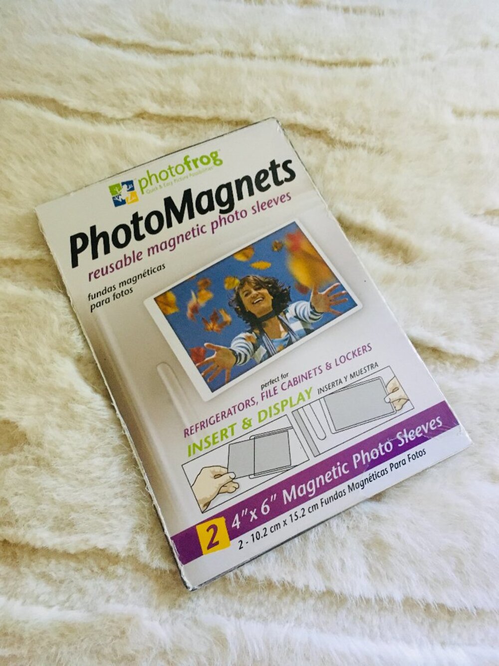 Photofrog Magnetic Photo Sleeves 4x6 Pack of 2 Refrigerator/Locker Magnets #7